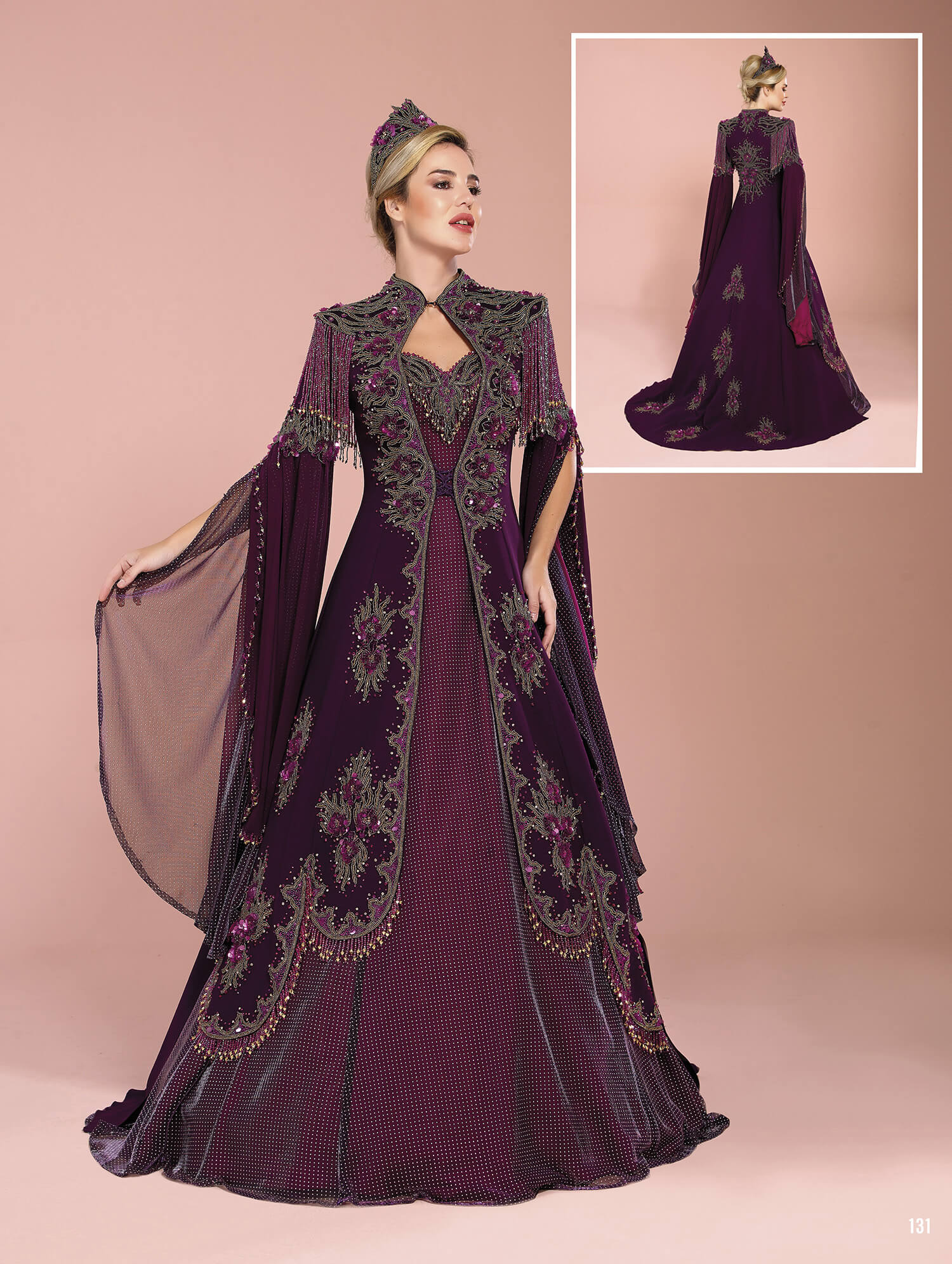 Purple Henna Night Dress