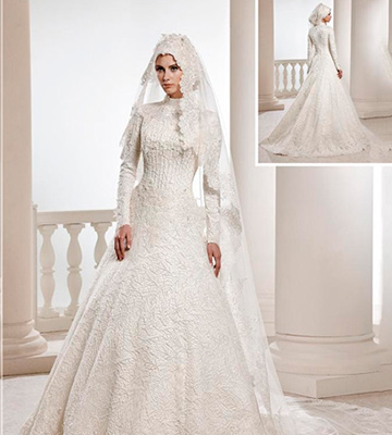 Princess Hijab Wedding Dresses